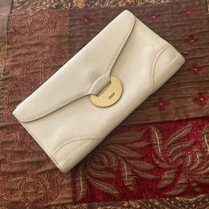 Authentic Chloe leather long wallet
